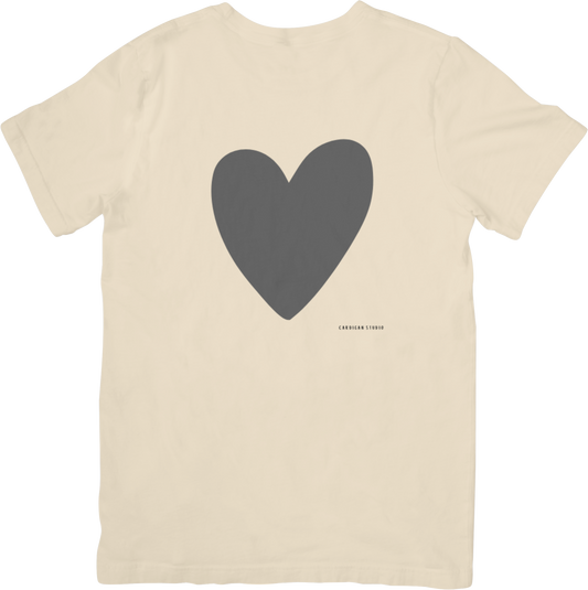 1970 BLACK HEART TEE LITTLEBYRD